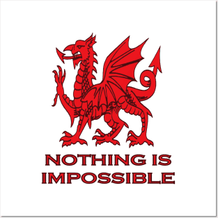 Nothing Is Impossible Red Dragon Posters and Art